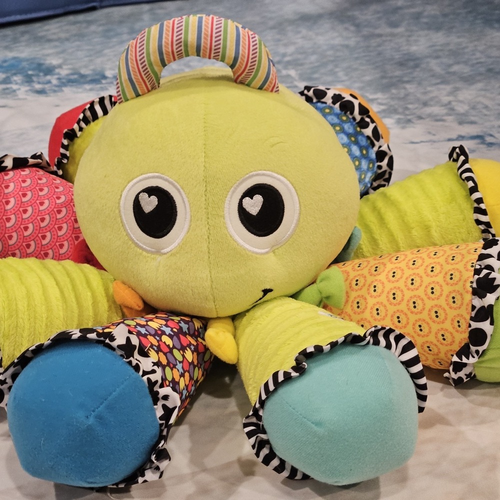 Lamaze Octopus Baby Toy Sensory Plush Squeaker Colorful Legs Infant Toy